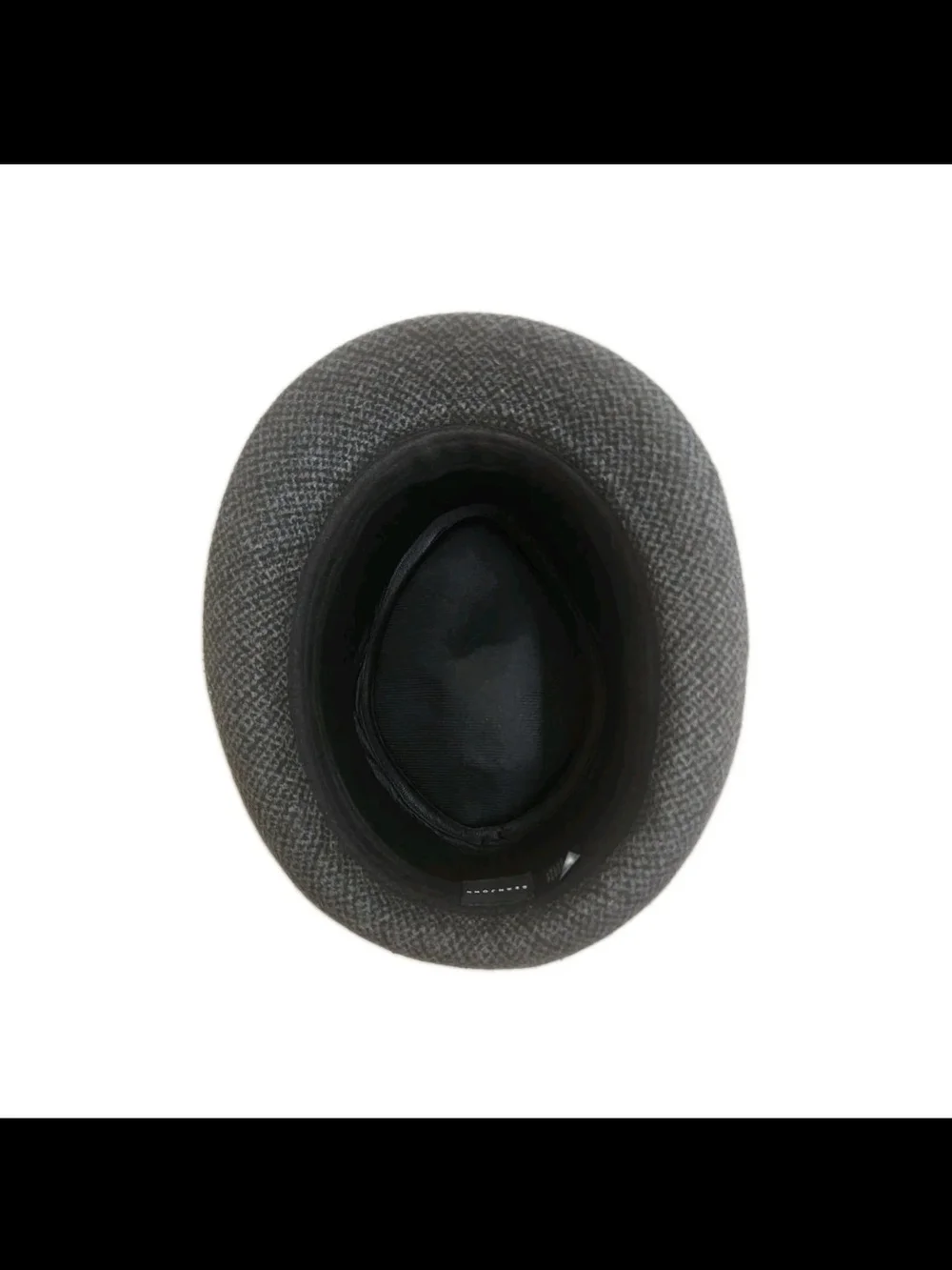 Sean John Gray/Black Polyester Fedora Hat, Y2K